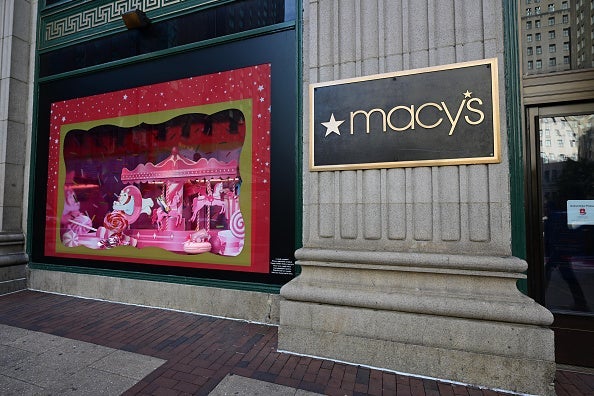 View of decorations during Macy's Center City Light Show at Macy's Center City