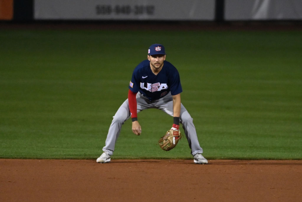 CLEARWATER, FL - FEBRUARY 21: Philadelphia Phillies infielder Trea