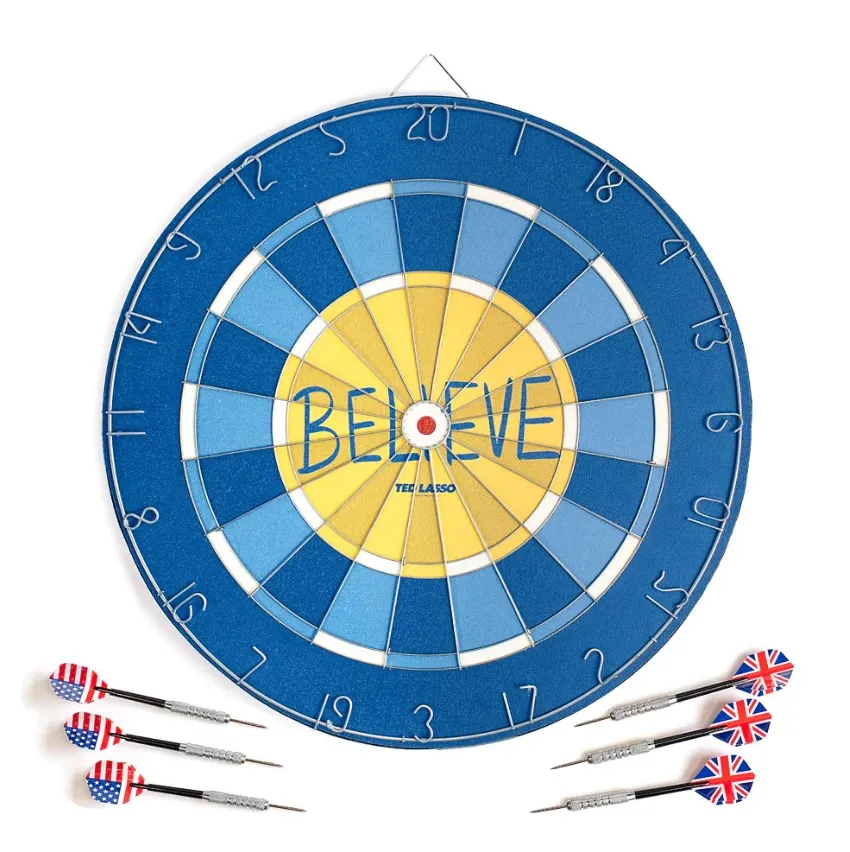 believe ted lasso dart board - 92.5 XTU