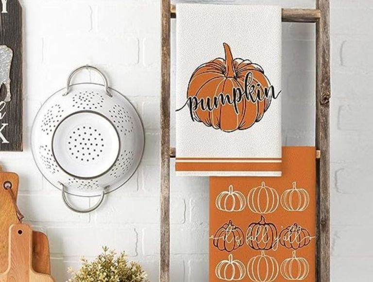 fall kitchen towels