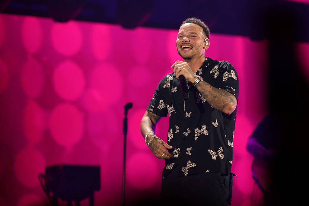 Kane Brown performs onstage during the 2023 iHeartRadio Music Festival - Kane Brown Calls Into XTU