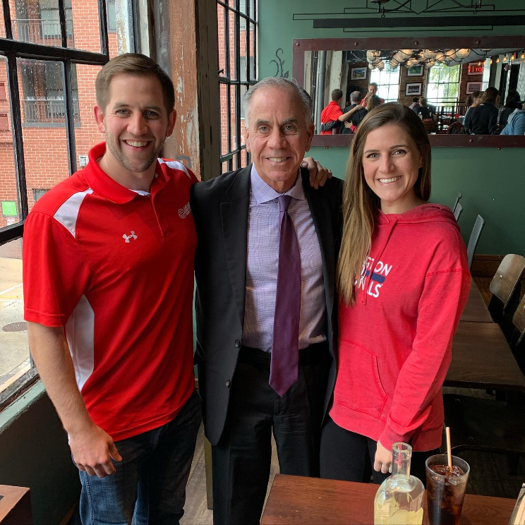Tim Kurkjian and his two kids, Jeffrey and Kelly