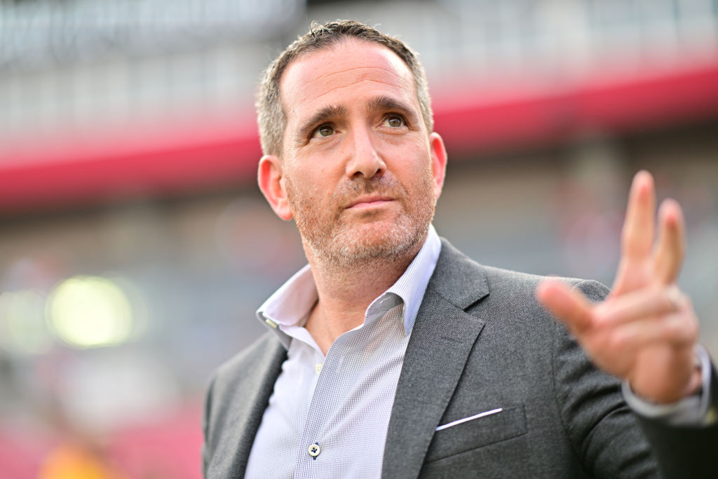 TAMPA, FLORIDA - SEPTEMBER 25: Philadelphia Eagles general manager Howie Roseman is seen on the field prior to a game against the Tampa Bay Buccaneers at Raymond James Stadium on September 25, 2023 in Tampa, Florida. Day 1 of the draft